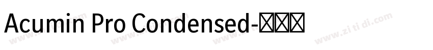 Acumin Pro Condensed字体转换